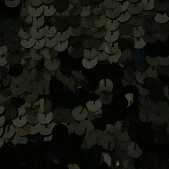 Vintage round black sequins top- Medium - Picture 5 of 5